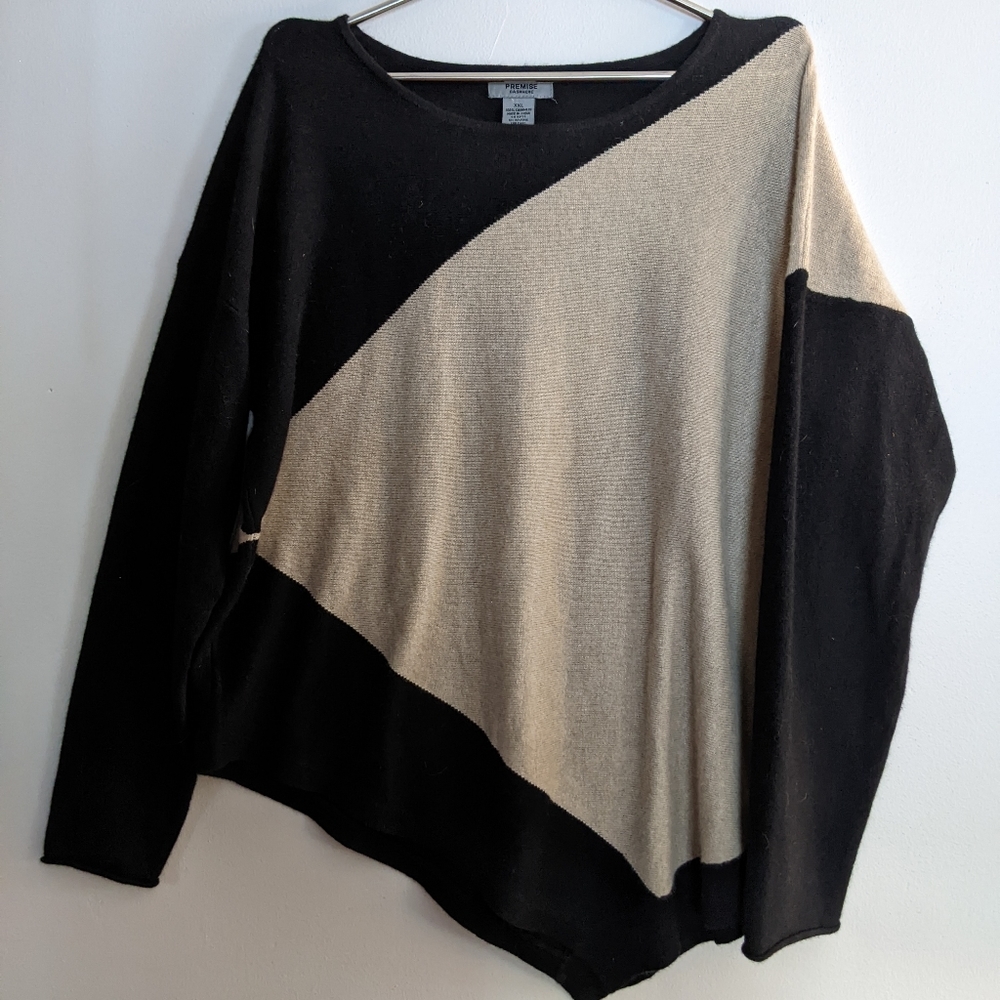 Premise Cashmere Colorblock Sweater